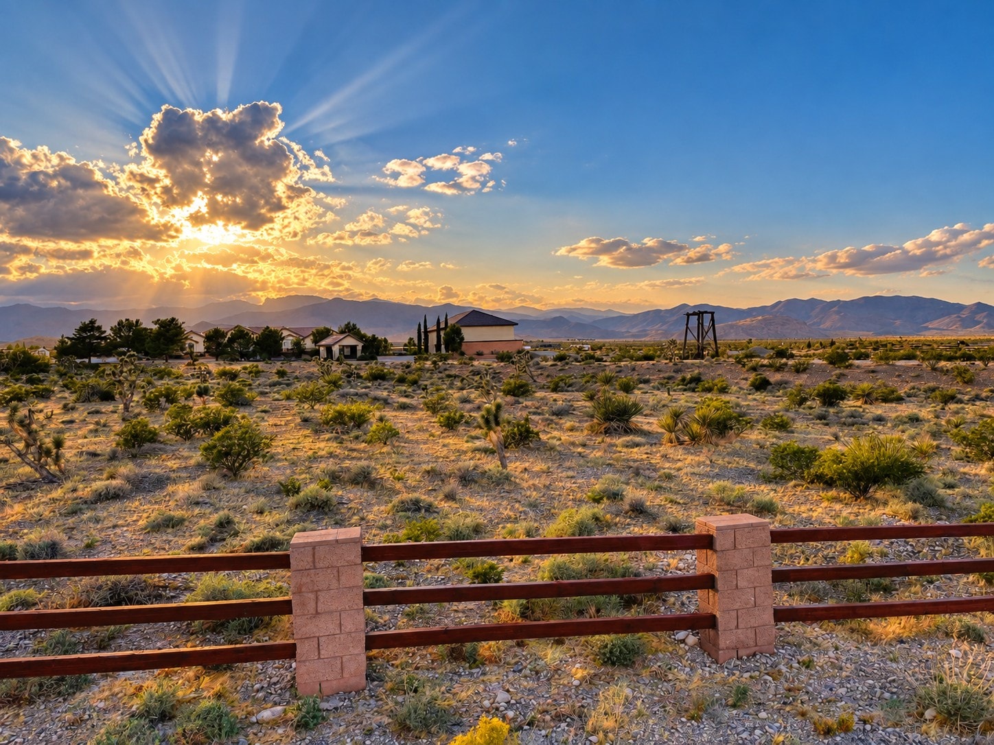 Ten acres of open desert land with mountain views
